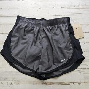 Sz SM Nike Women's Tempo Brief-Lined Running Shorts Black/Wolf Grey CU8890-083